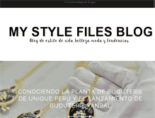 Tablet Screenshot of mystylefilesblog.com